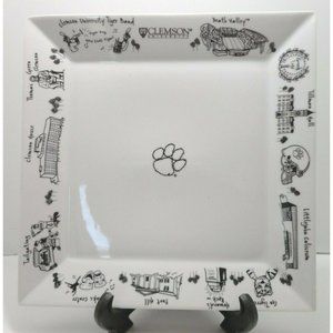 THE DISH LTD Clemson University Square Plate